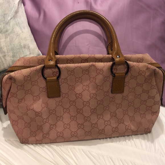 Gucci Pink GG Canvas Satchel, Great Condition❤️ - Picture 2 of 16